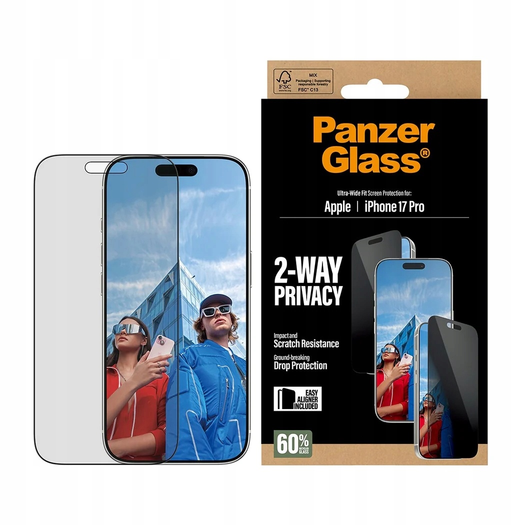 PanzerGlass Screen protector Apple iPhone 17 Pro Glass Transparentní