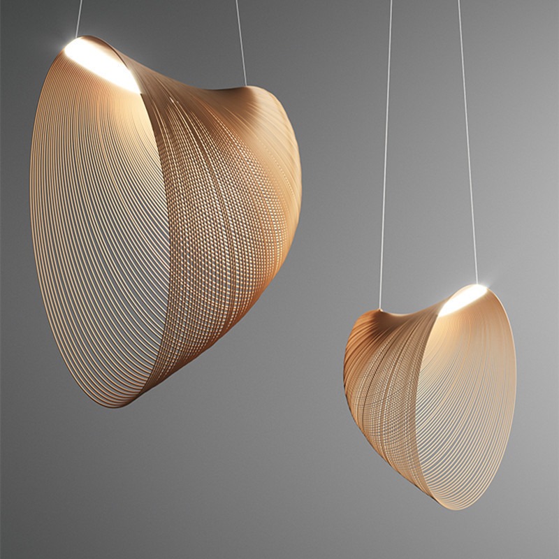 Lampa wisząca sufitowa Japandi Style E27 design 80cm