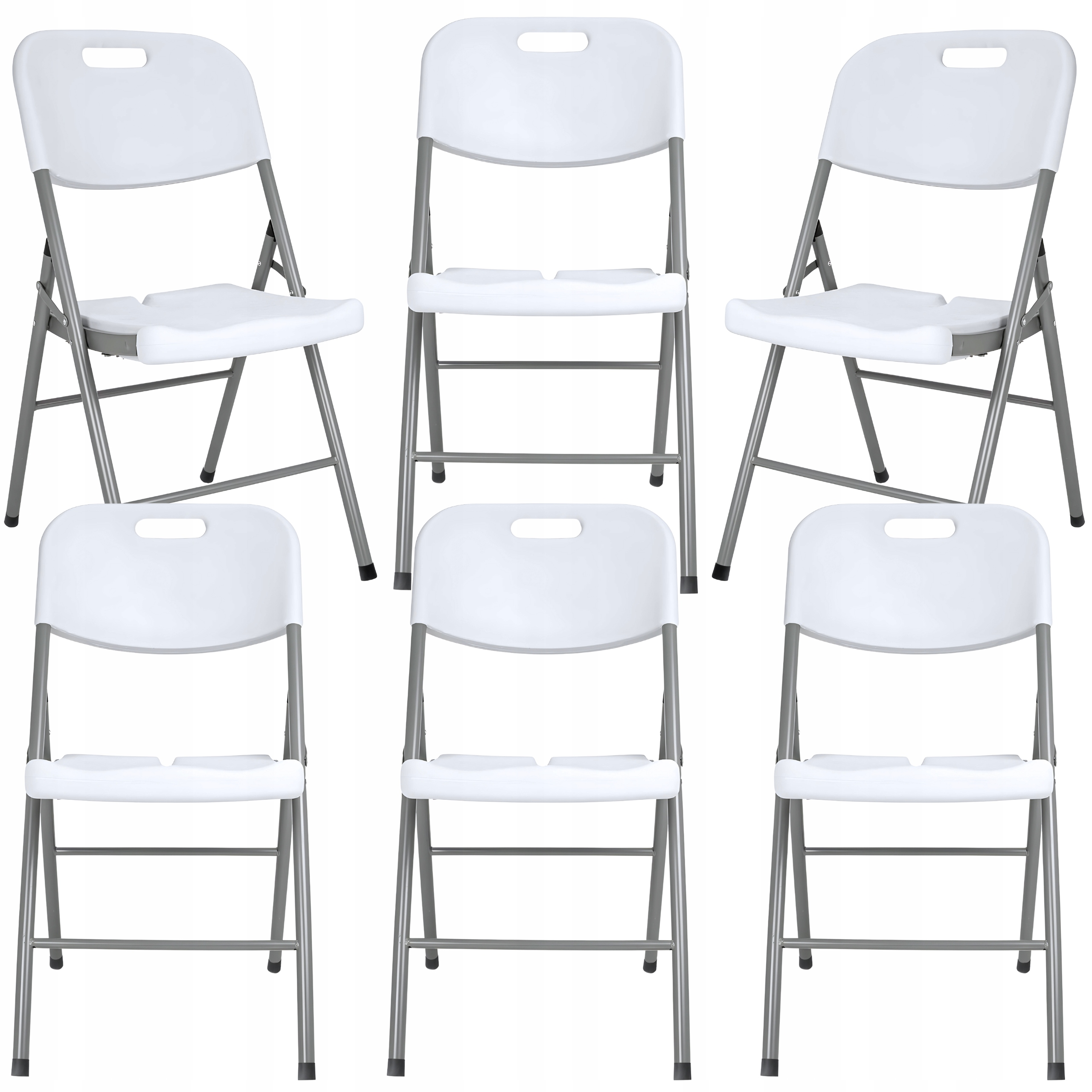 Rozkladacia Záhradná Stolička Cateringová Banketová Stolička Biela 6