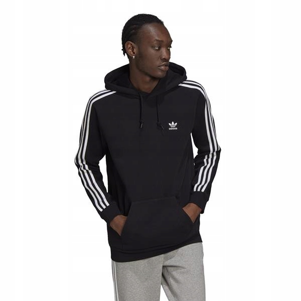 Pánská Mikina adidas H06676 3 Stripes Černá S