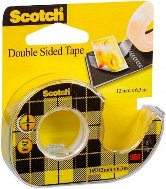 

Taśma dwustronna 12mm x 6,3m Scotch na podajniku