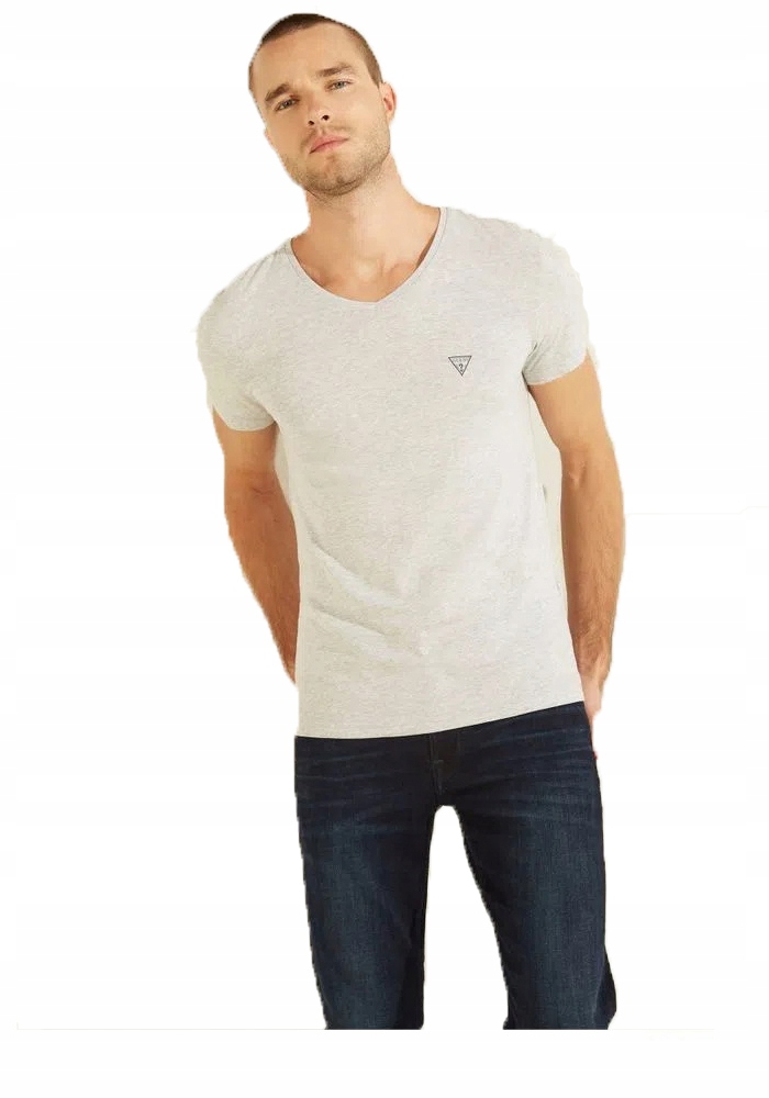 

Guess Koszulka Męska T-shirt Caleb Hero Grey r.XL