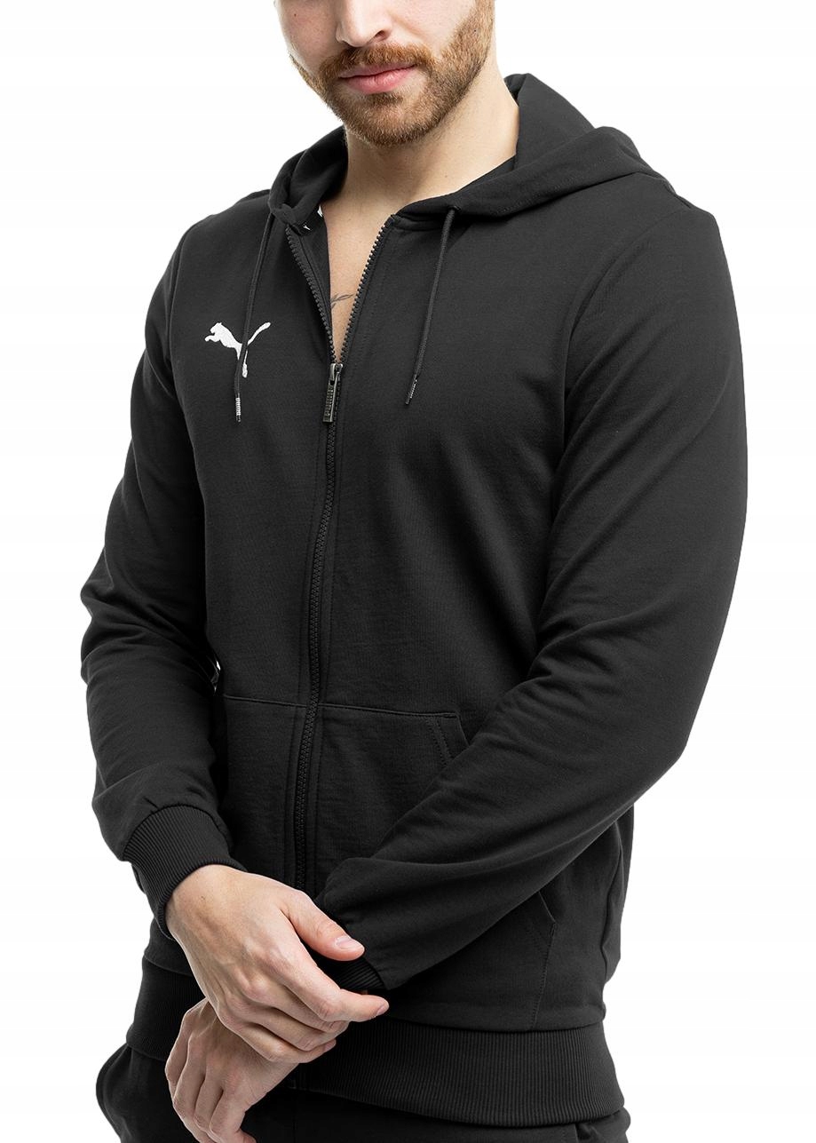 Bluza Męska Sportowa Puma z Kapturem Rozpinana Hoodie Team Goal roz. M