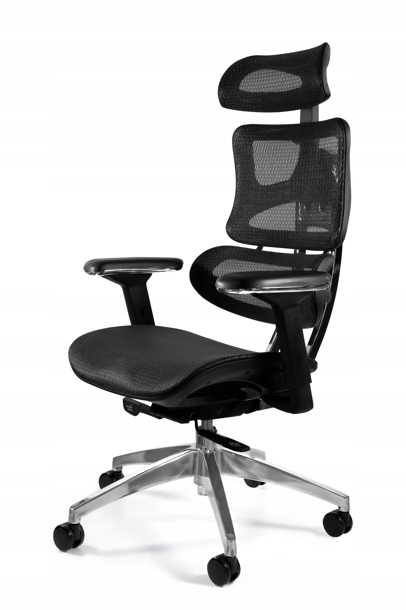 Fotel Ergonomiczny Ergotech Czarny Biurowy Krzesło
