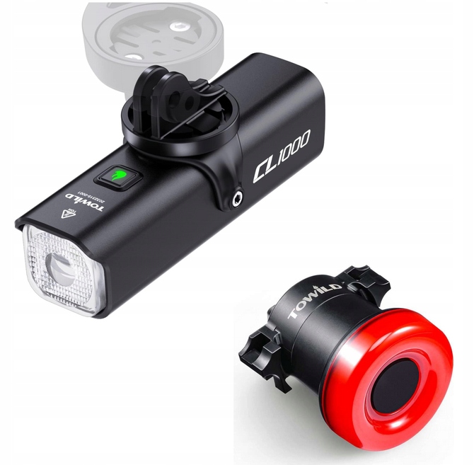 Sada cyklistických světel Towild CL1000 TL02 přední, zadní