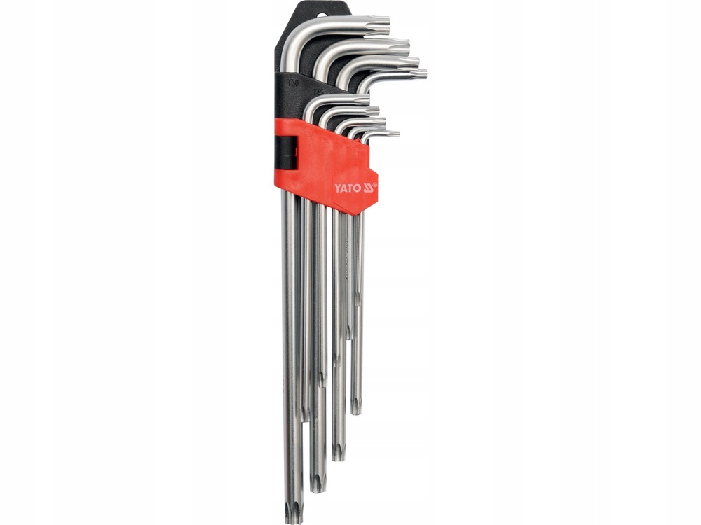 Klucze Imbusowe Zestaw Torx, Długie T10-T50, Imbusy 9 Cz. CrV 6150 Yato
