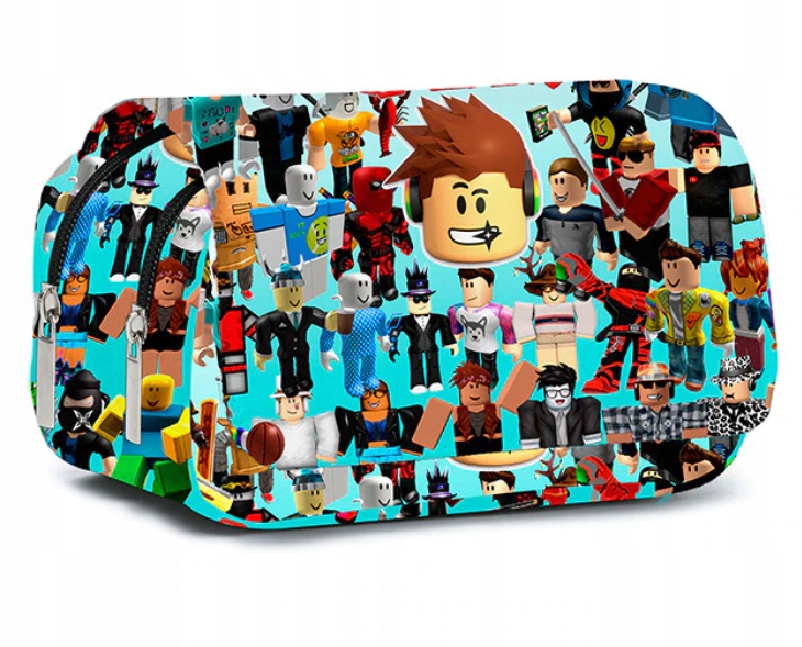 DUŻY PIÓRNIK SZKOLNY NA ZAMEK ROBLOX PRINT NADRUK