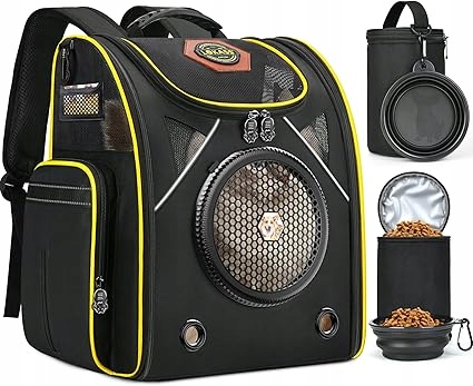 Levně UtoteBag batoh pro přepravu zvířat 40x27x33 cm plus misky na krmivo
