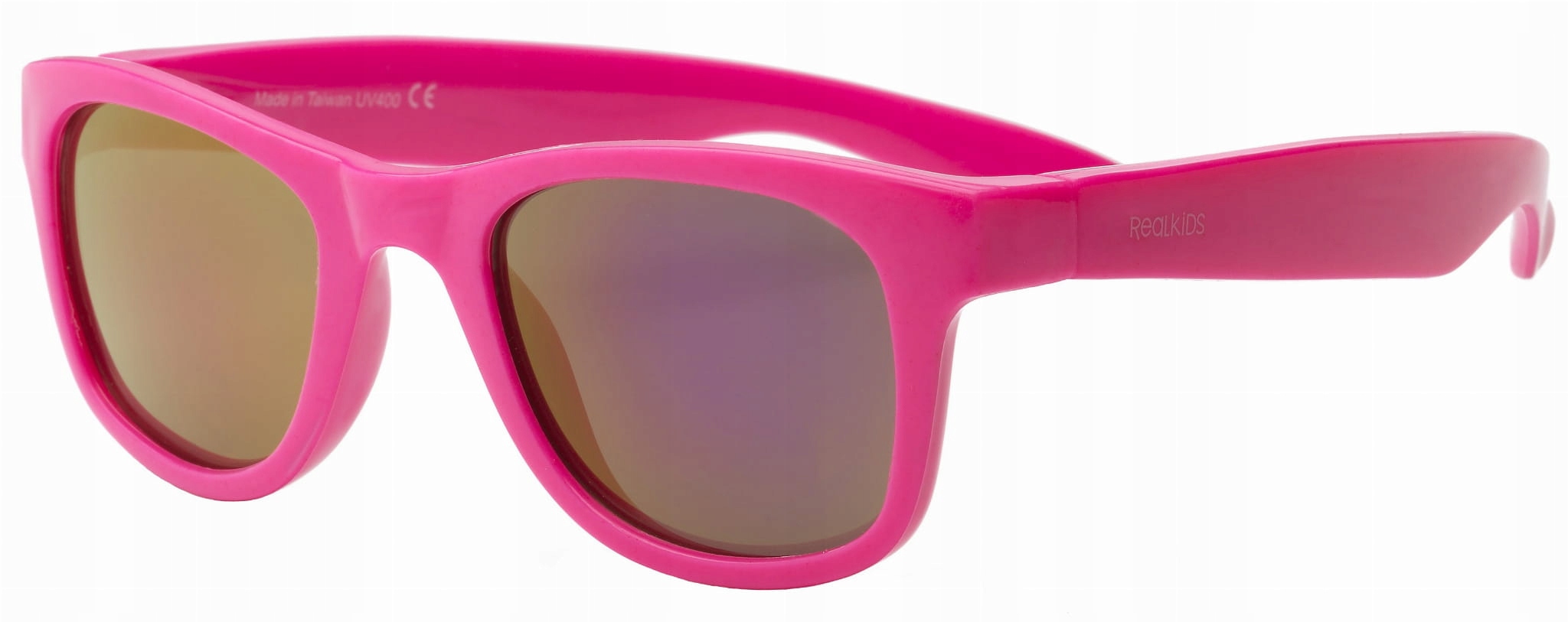 Okulary Przeciwsłoneczne Dziecięce Real Shades Surf - Neon Pink 8+ różowe EAN (GTIN) 811186013315