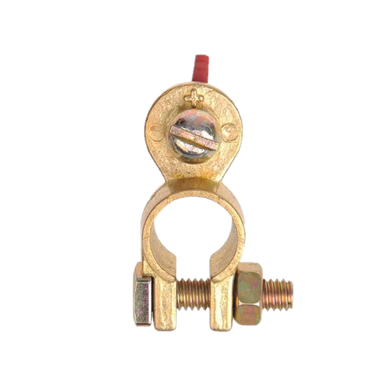 KLEMA akumulatora plus + mosiężna z motylkiem Marka BV