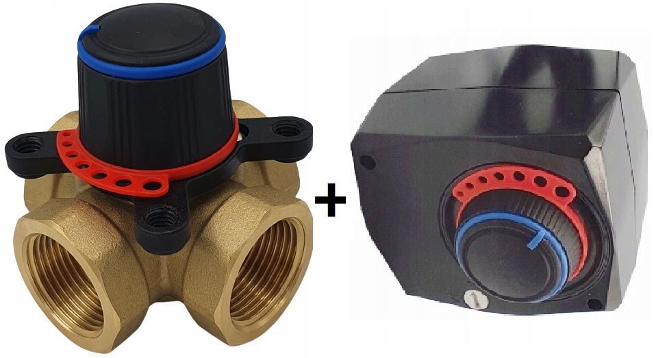 ZESTAW ZAWÓR 4-DROGOWY 1 CAL + SIŁOWNIK 230V