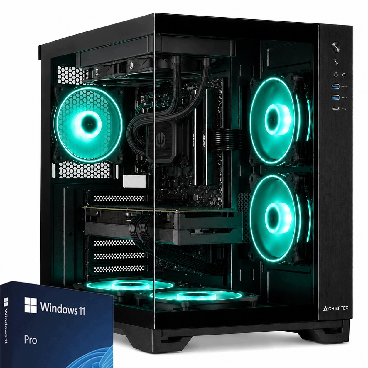 Počítač Ryzen 7 9800X3D 32GB 512GB Rx 9060XT 8GB Win11