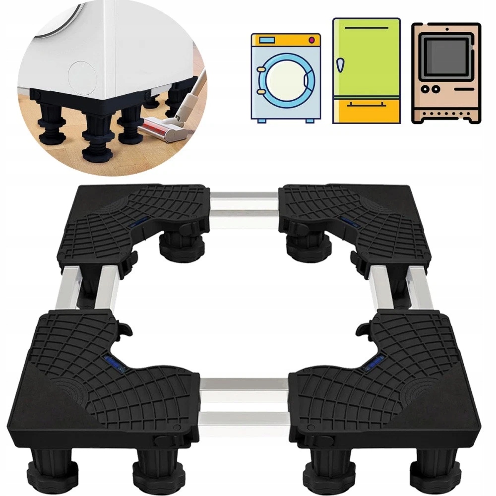 Podstawa Pod Pralkę Lodówkę Antywibracyjna Regulowana 12 Nogi 300KG