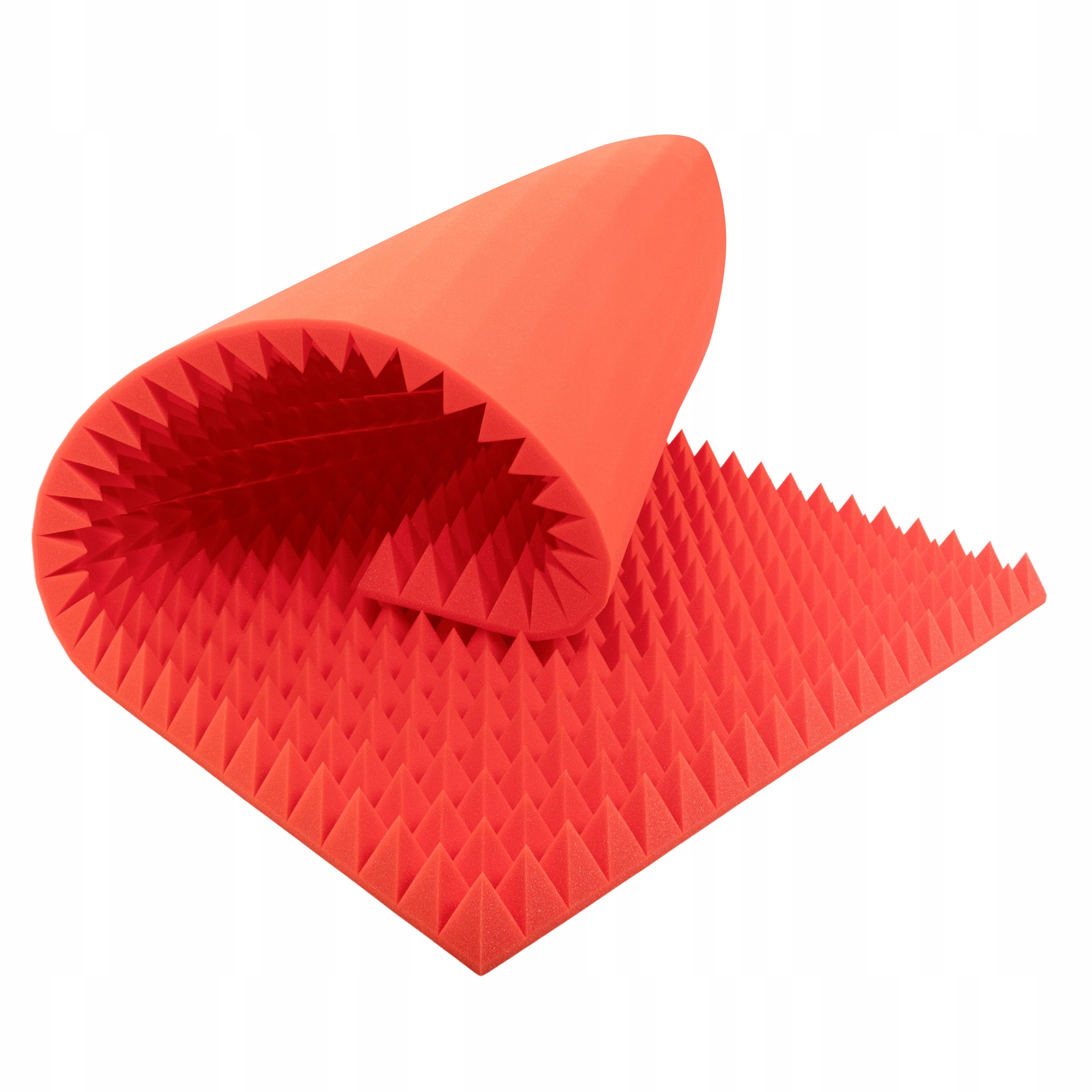 Akustická pěna Melounová pyramida 7 cm bez lepidla eliminující dozvuk 2 m2