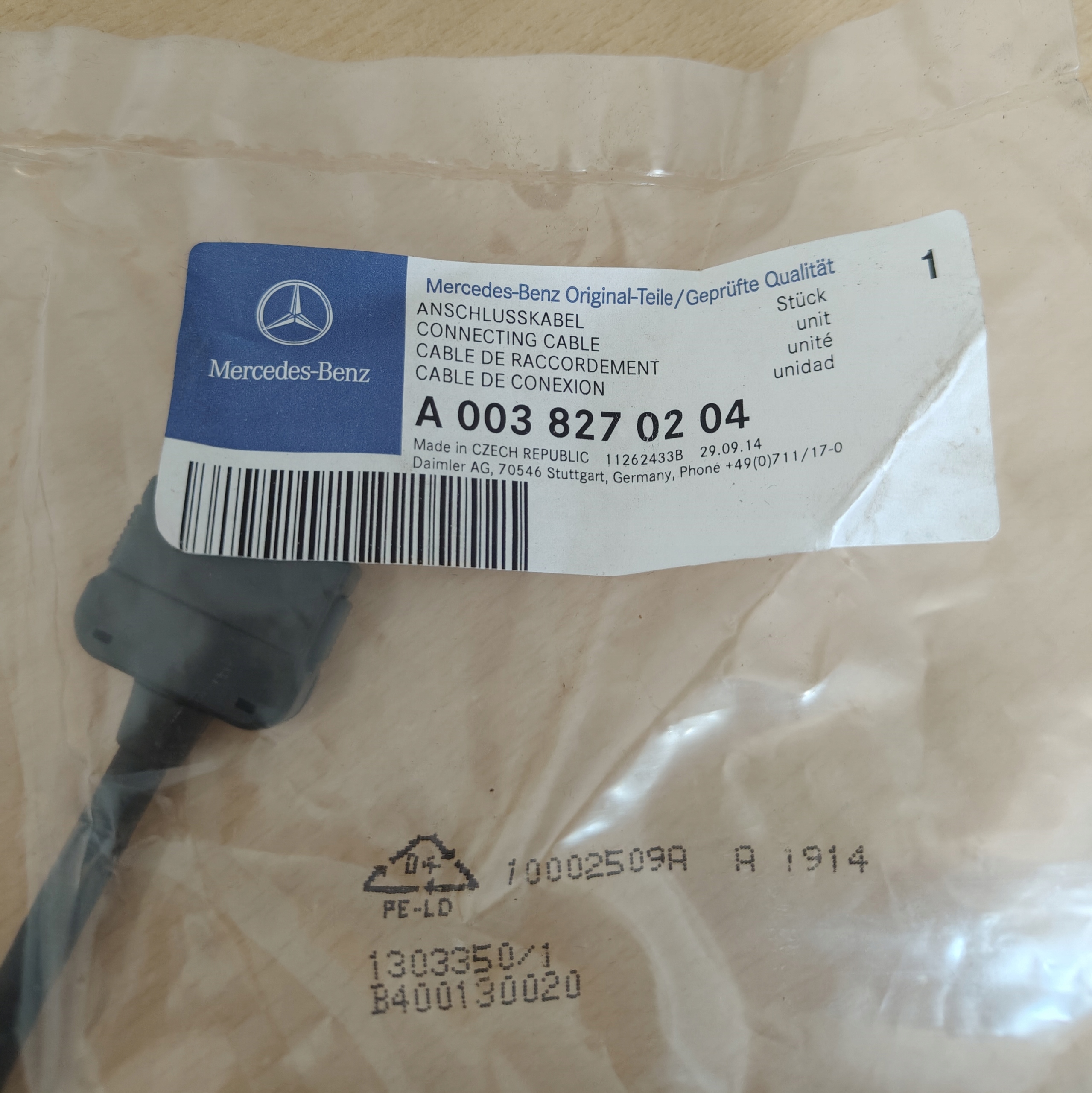 MERCEDES KABEL prijenos USB A0038270204