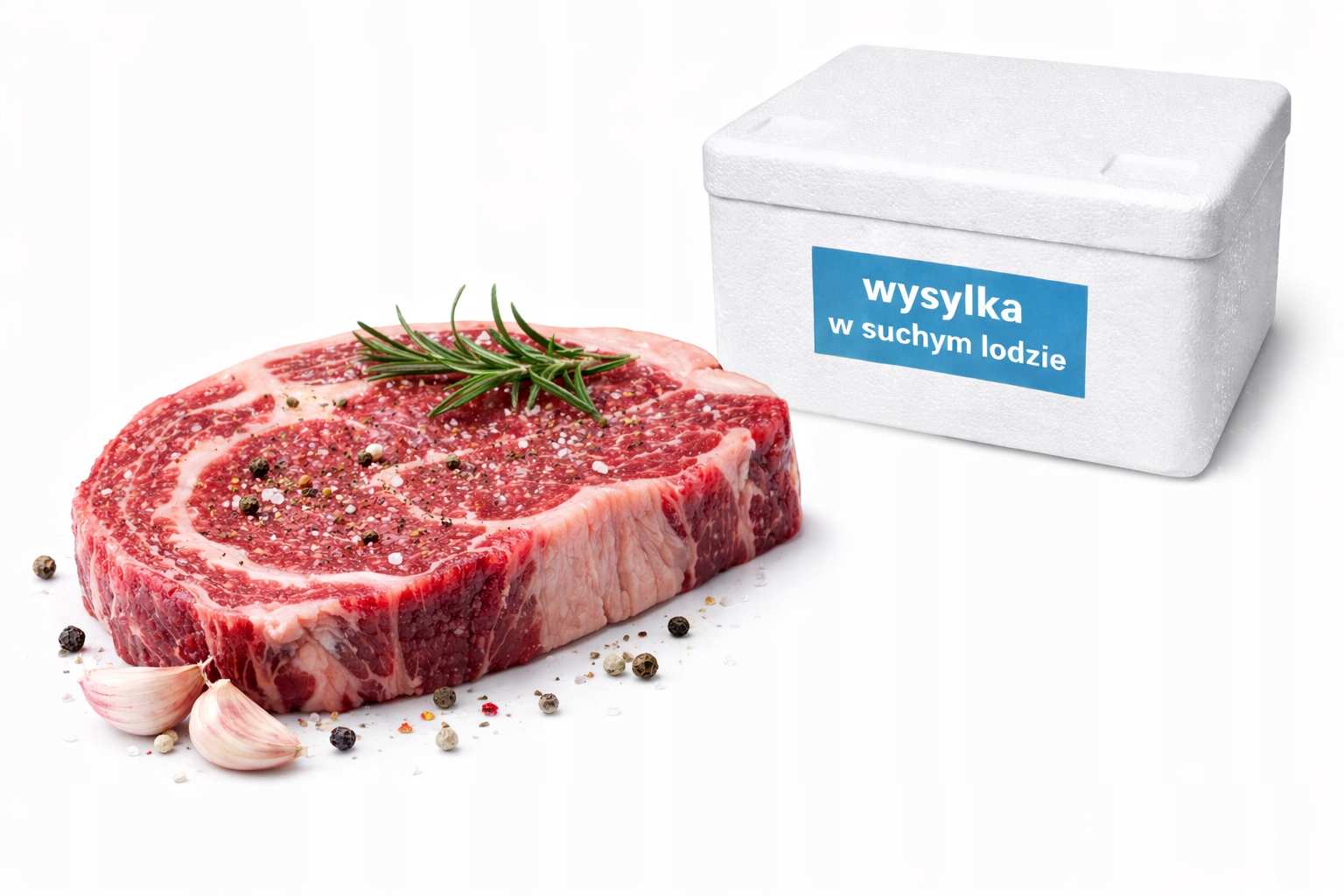 Rib-Eye steak bez kosti cca 300 g antrikot zrající hovězí maso suchý led