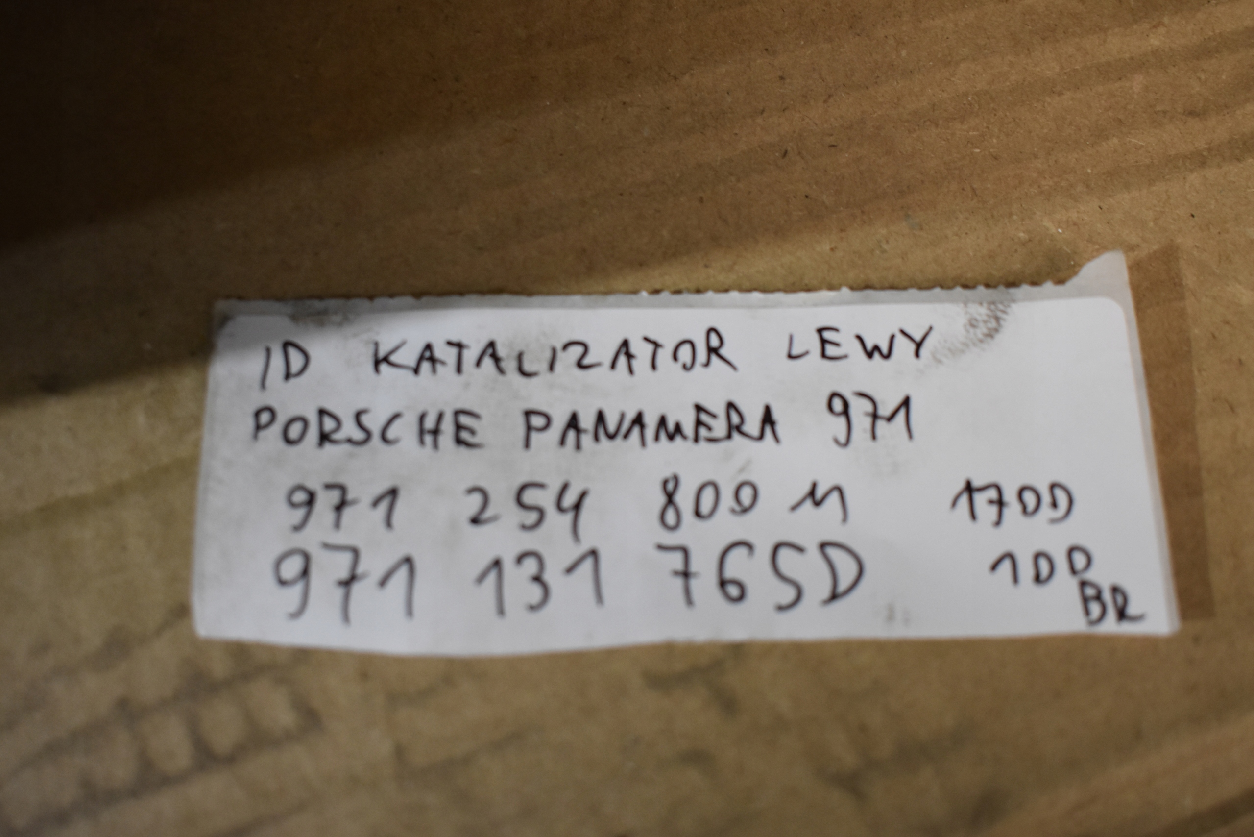 IDEALNY catalyst filter CZASTEK STALYCH left PORSCHE PANAMERA 971 1