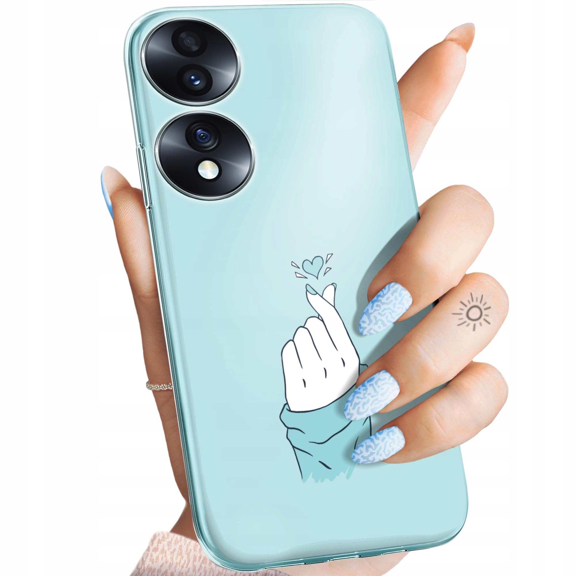 Etui Do Honor 70 Niebieskie Blue Blau Obudowa Pokrowiec Case