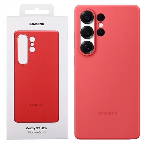 Samsung silikonový kryt pro Samsung S25 Ultra červený