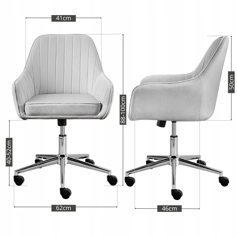 KRZESŁO BIUROWE OBROTOWE WELUROWE PIKOWANE FOTEL DO BIURKA PIKOWANY VELVET Marka Szchara