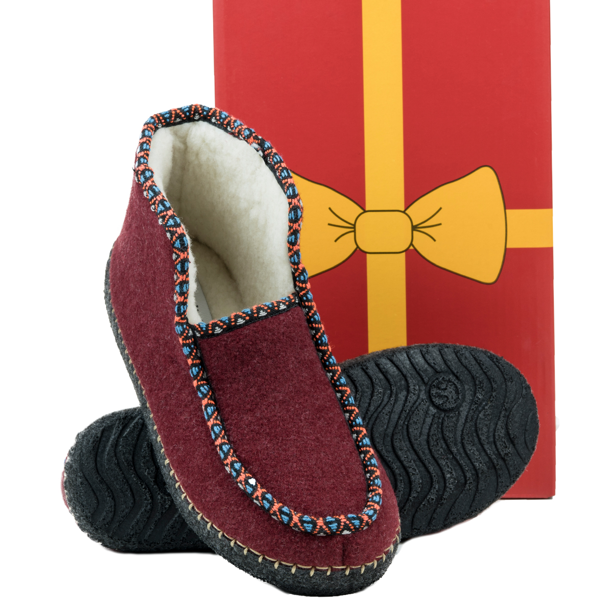 

Kapcie filcowe ciepłe miękkie Wojtyłko