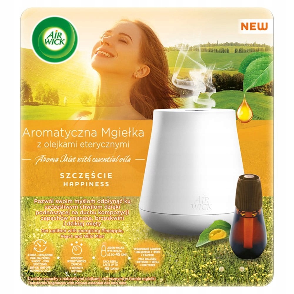 Air Wick Aromatická mlha Štěstí/Happiness 20 ml Komplet