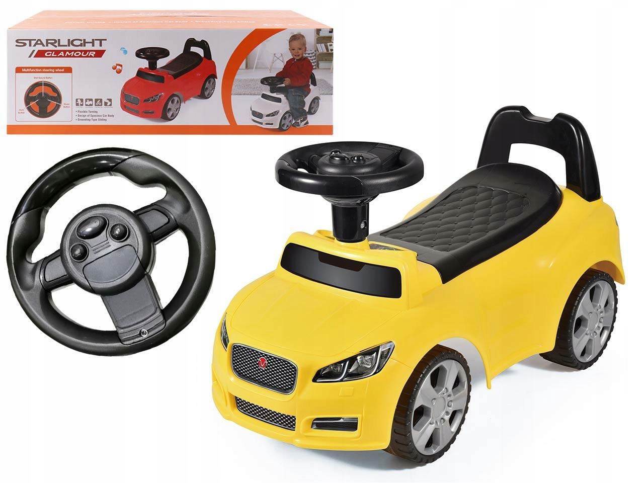 Jeździk Madej Shadow żółty