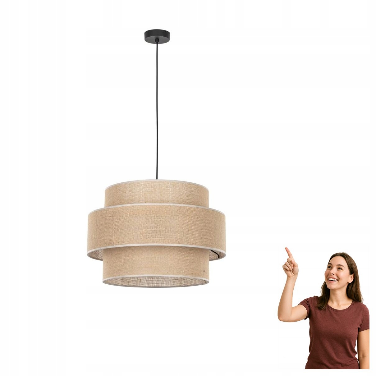 Závesná lampa Calisto Juta 5419 Tk Lighting