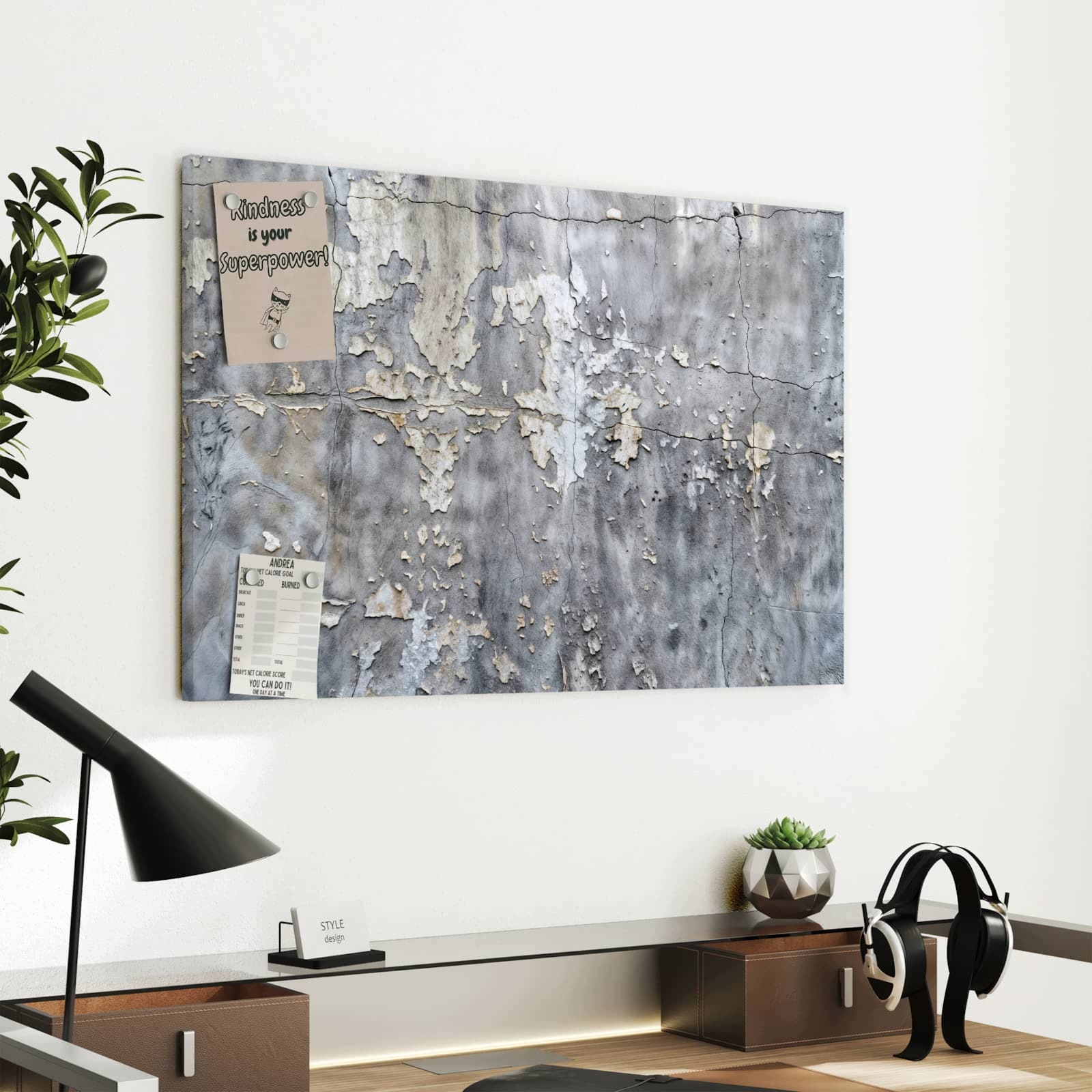 Magnetická tabule Odlupující se se Stěna 60 × 40 cm