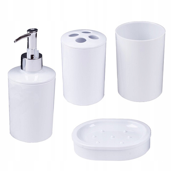 ZESTAW ŁAZIENKOWY 4 EL BIAŁY