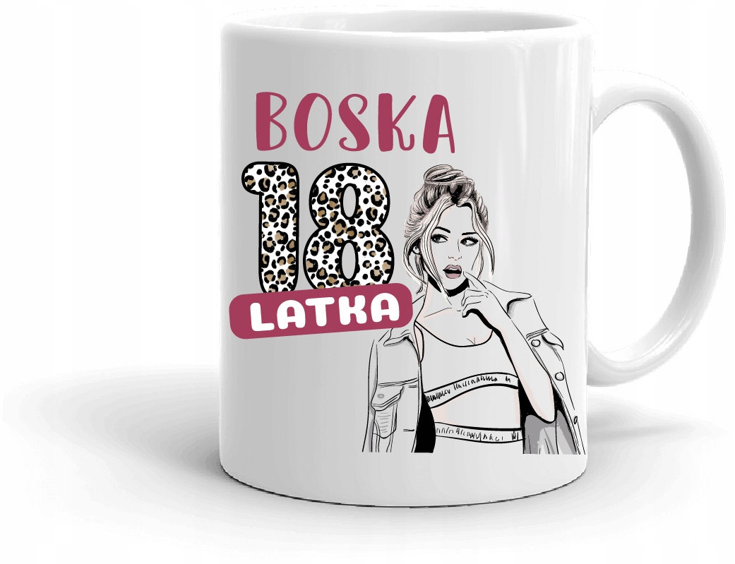 

Kubek na 18-te Urodziny 18 Lat dla Kobiety