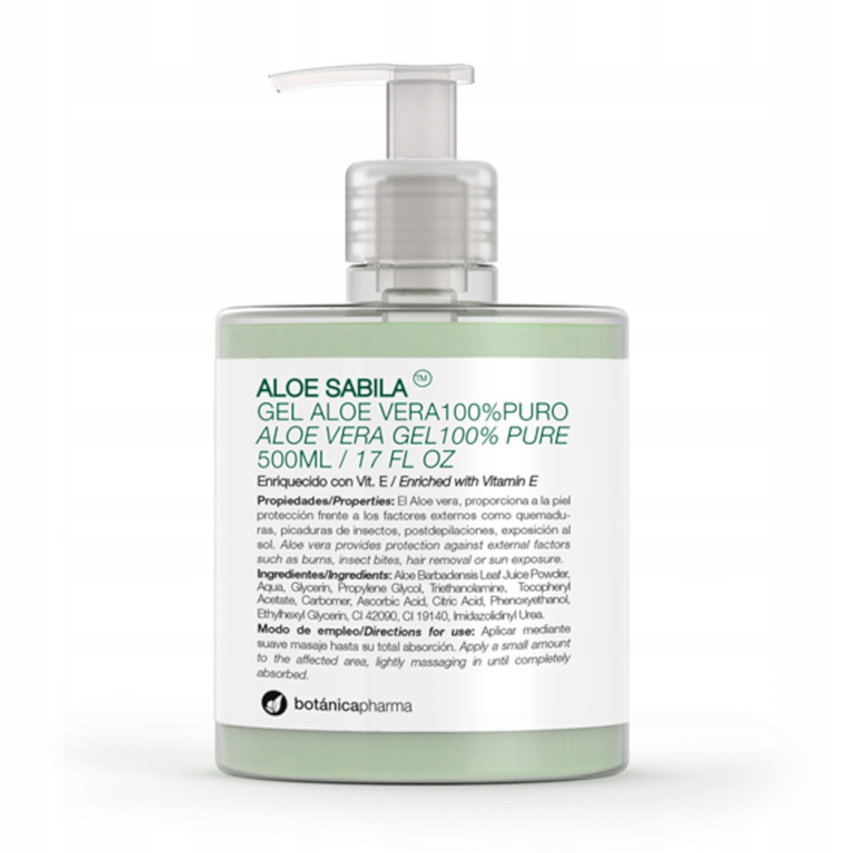 

Żel aloesowy Aloe Sabila 100% Botanicapharma 500ml
