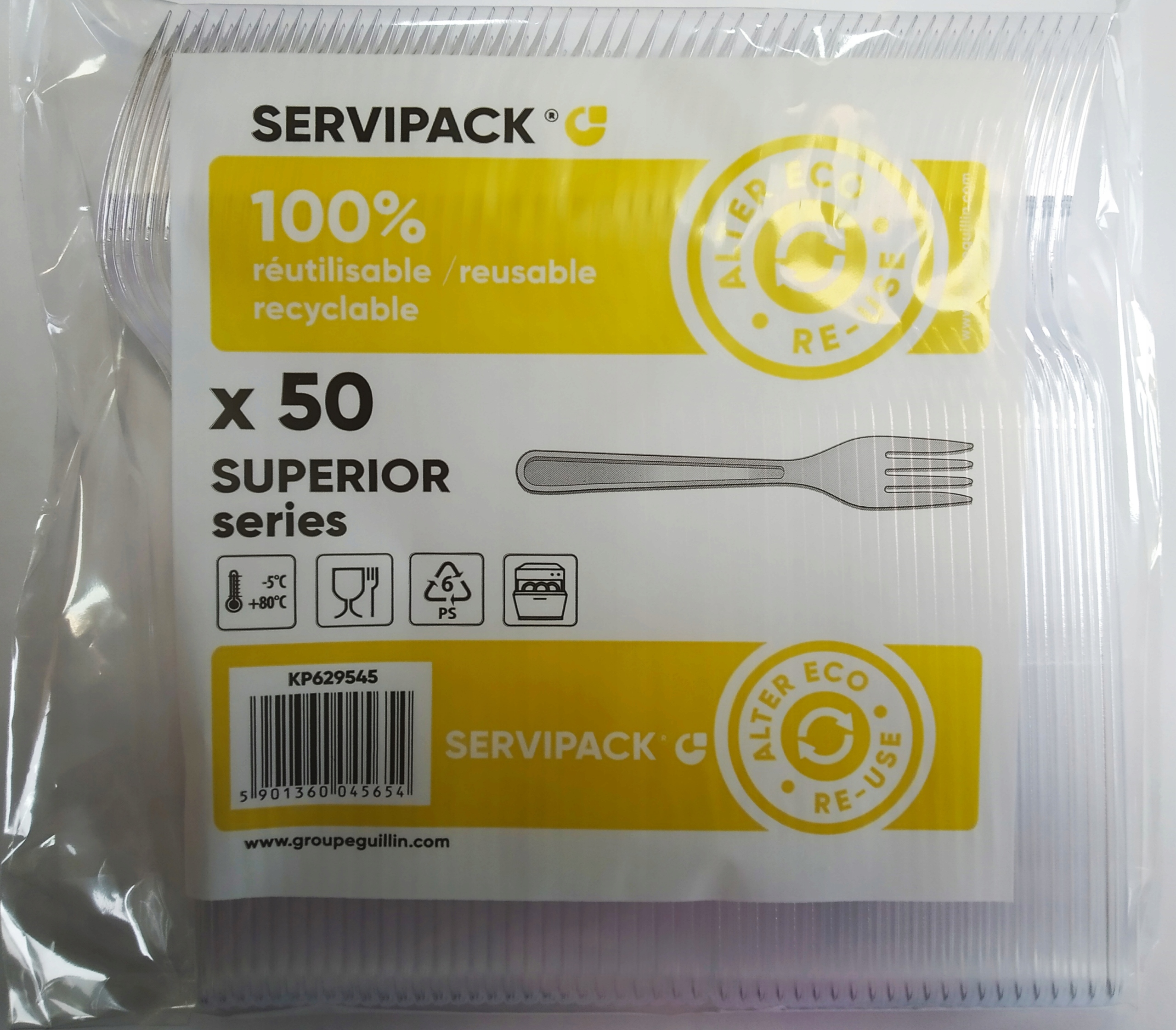 

Widelec widelce plastik Superior 50szt transparent