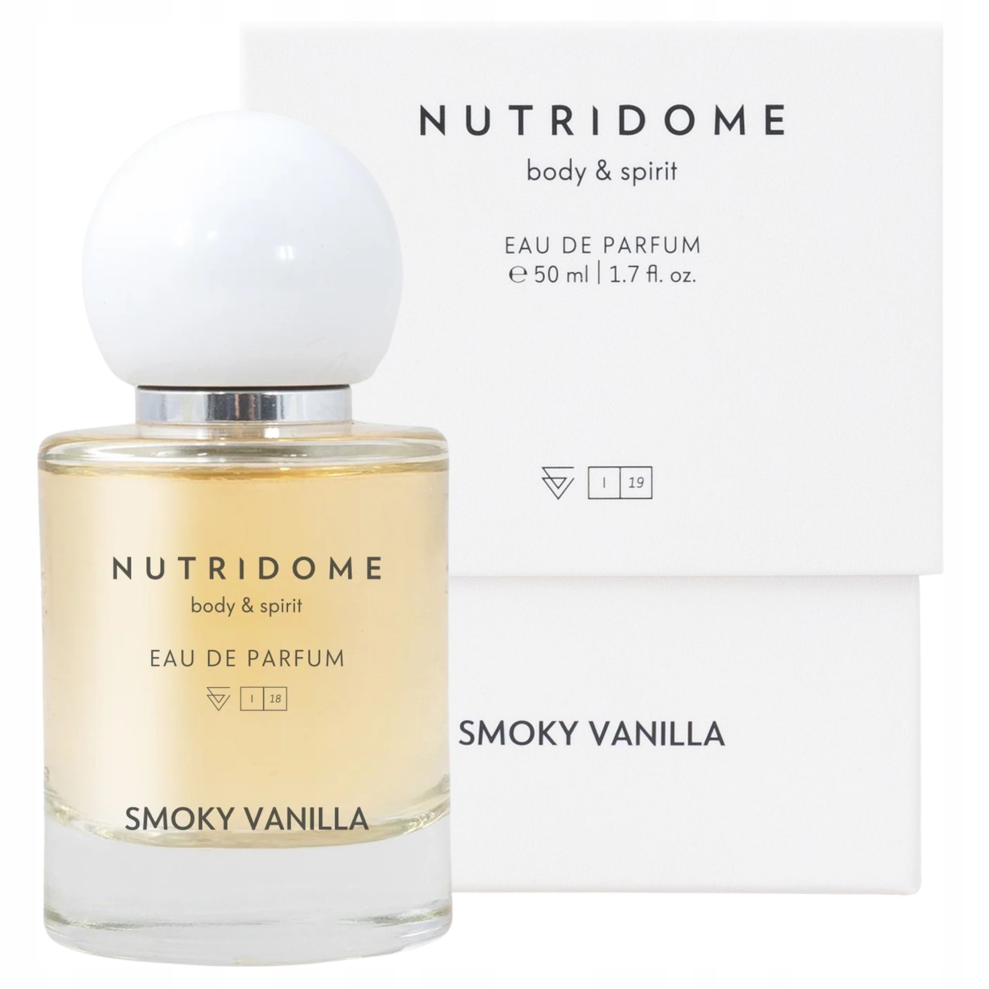 Parfémovaná voda Smoky Vanilla Nutridome vanilka intenzivní parfém 50 ml