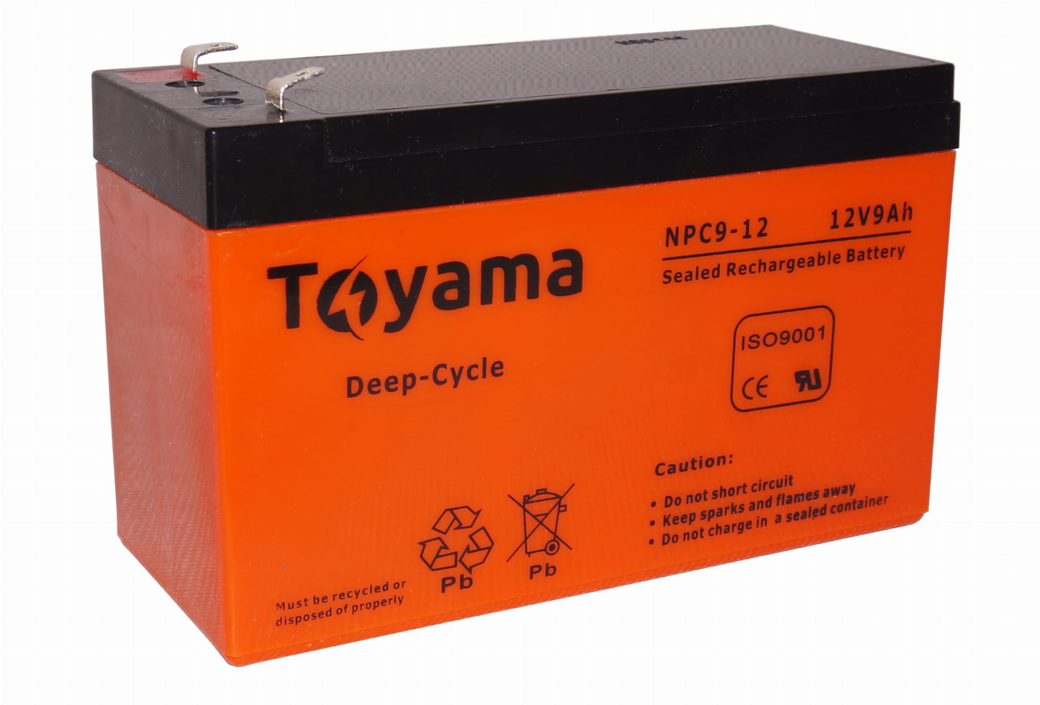 Akumulator Agm Deep Cycle Toyama NPC9 12V 9Ah zasilanie echosondy