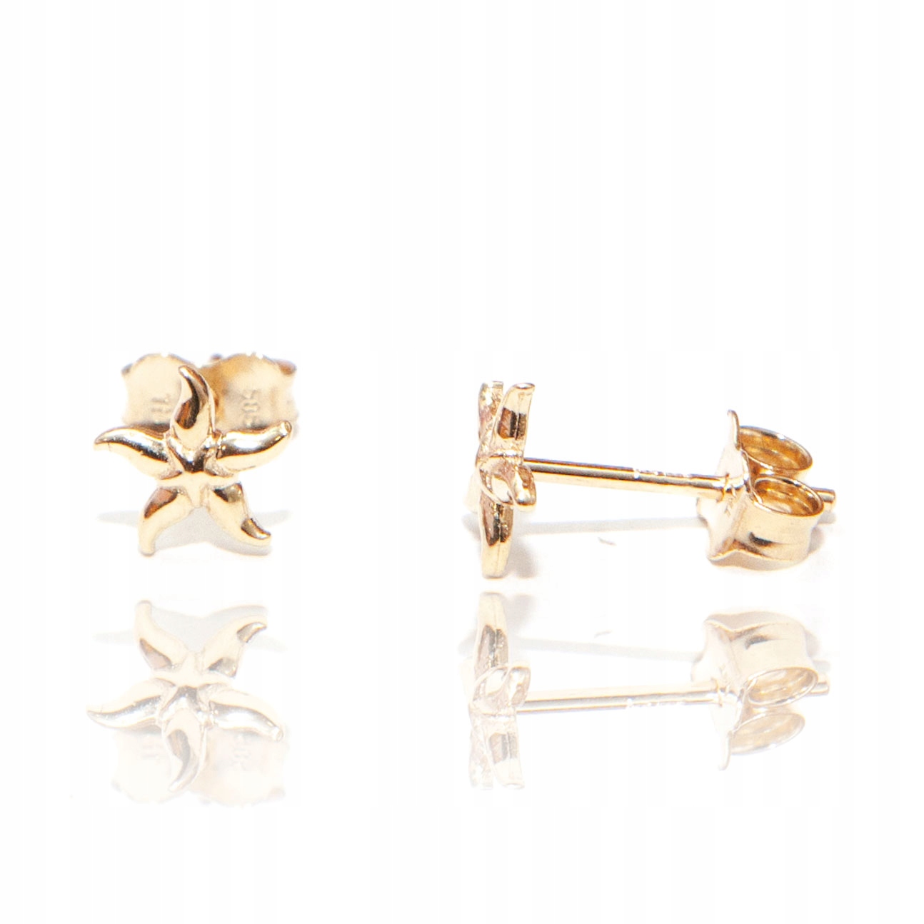 Zlaté náušnice hvězdice zlato 585 mořské moře hvězdice hvězda