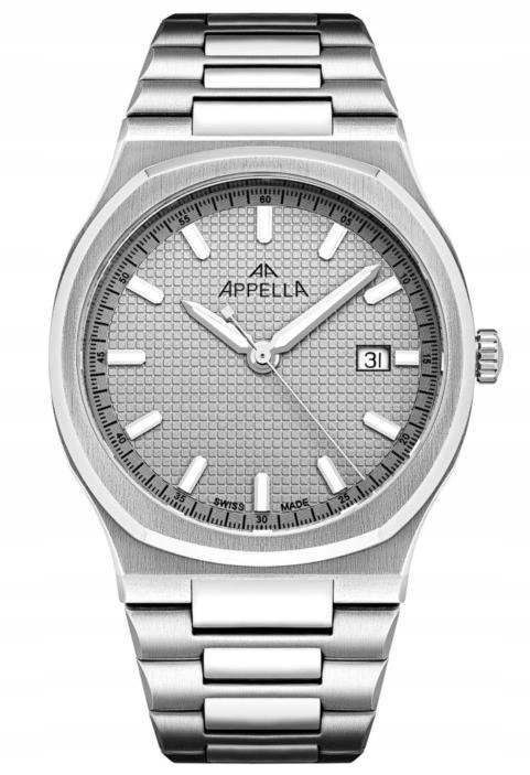 Nové Originální Pánské hodinky Appella L12006.5117Q data gravírování