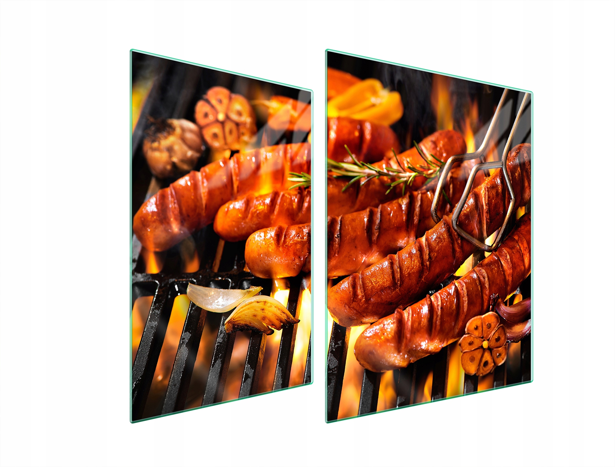 7v1 Skleněná ochranná deska na sporák 70x52 Grill