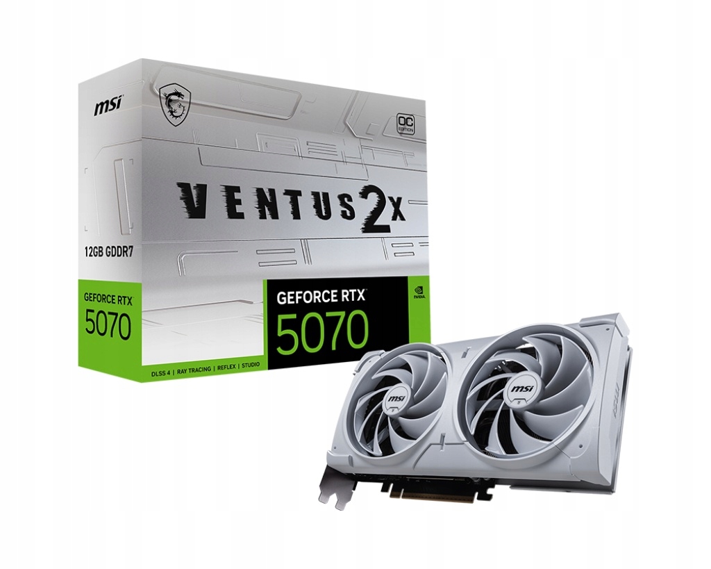 Msi GeForce Rtx 5070 Ventus 2X WHITE/OC/12GB/GDDR7
