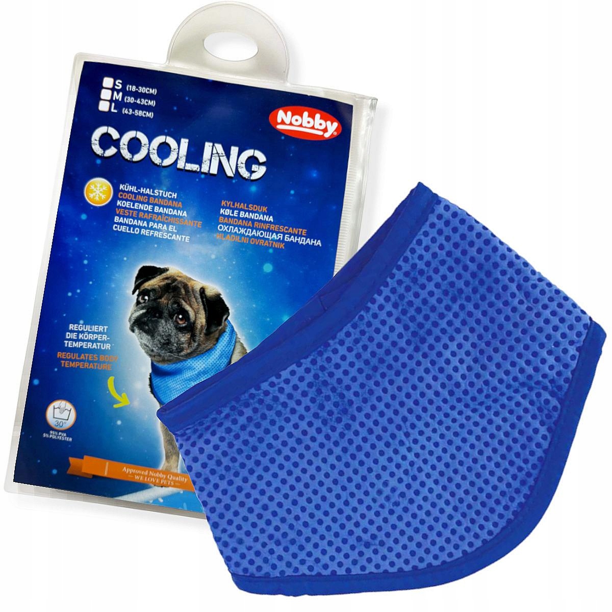 

Wygodna Bandana dla Psa na upał Nobby Cooling S