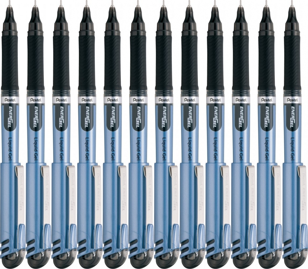 Pióro kulkowe żelowe czarne Pentel Energel 0.5 mm BLN15 x 12 Sztuk