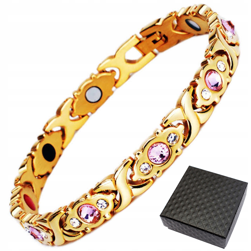 

Bransoletka Magnetyczna Zdrowotna Złota Damska