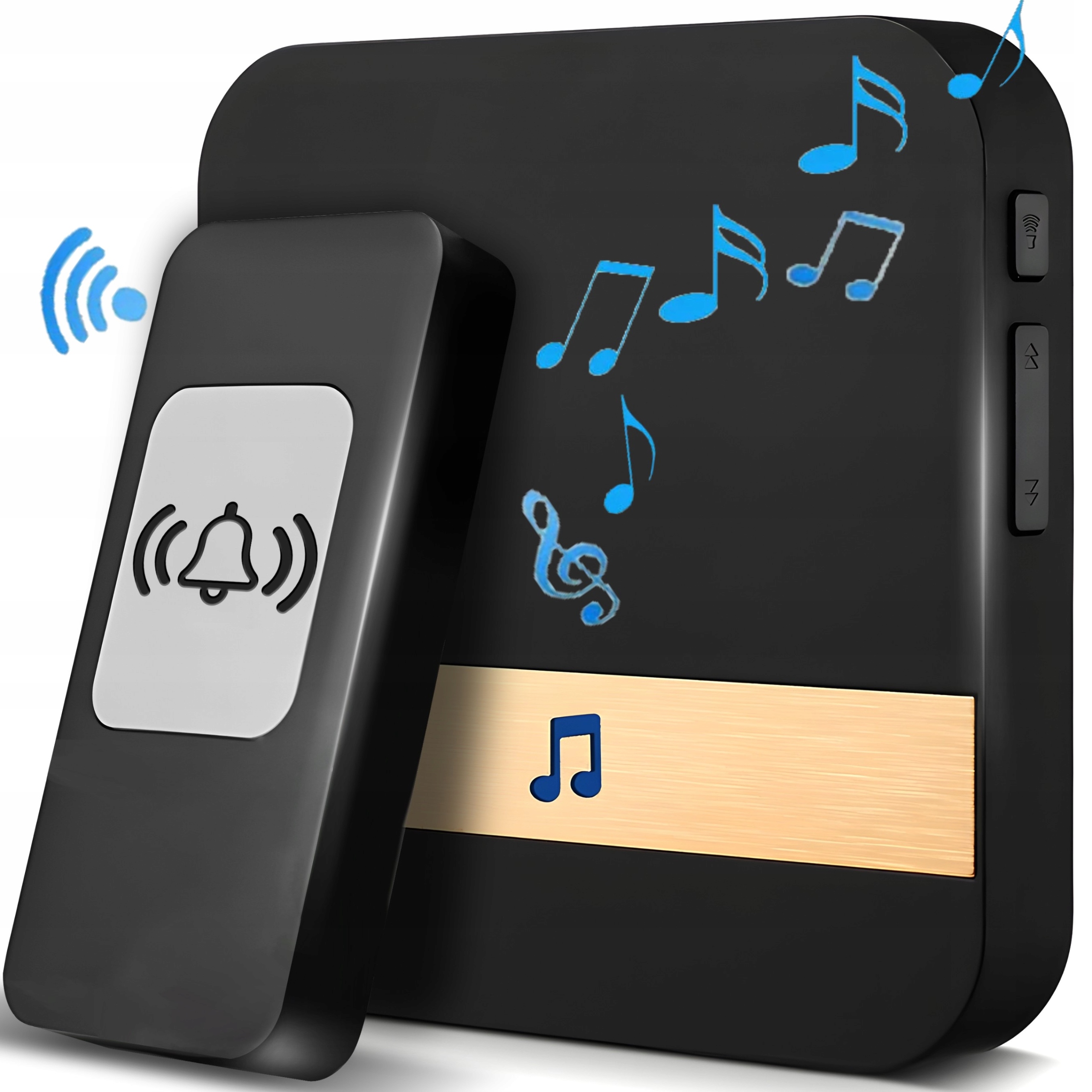 Bezdrátový Zvonek Vodotěsný IP44 Dosah 300 m Na Baterie