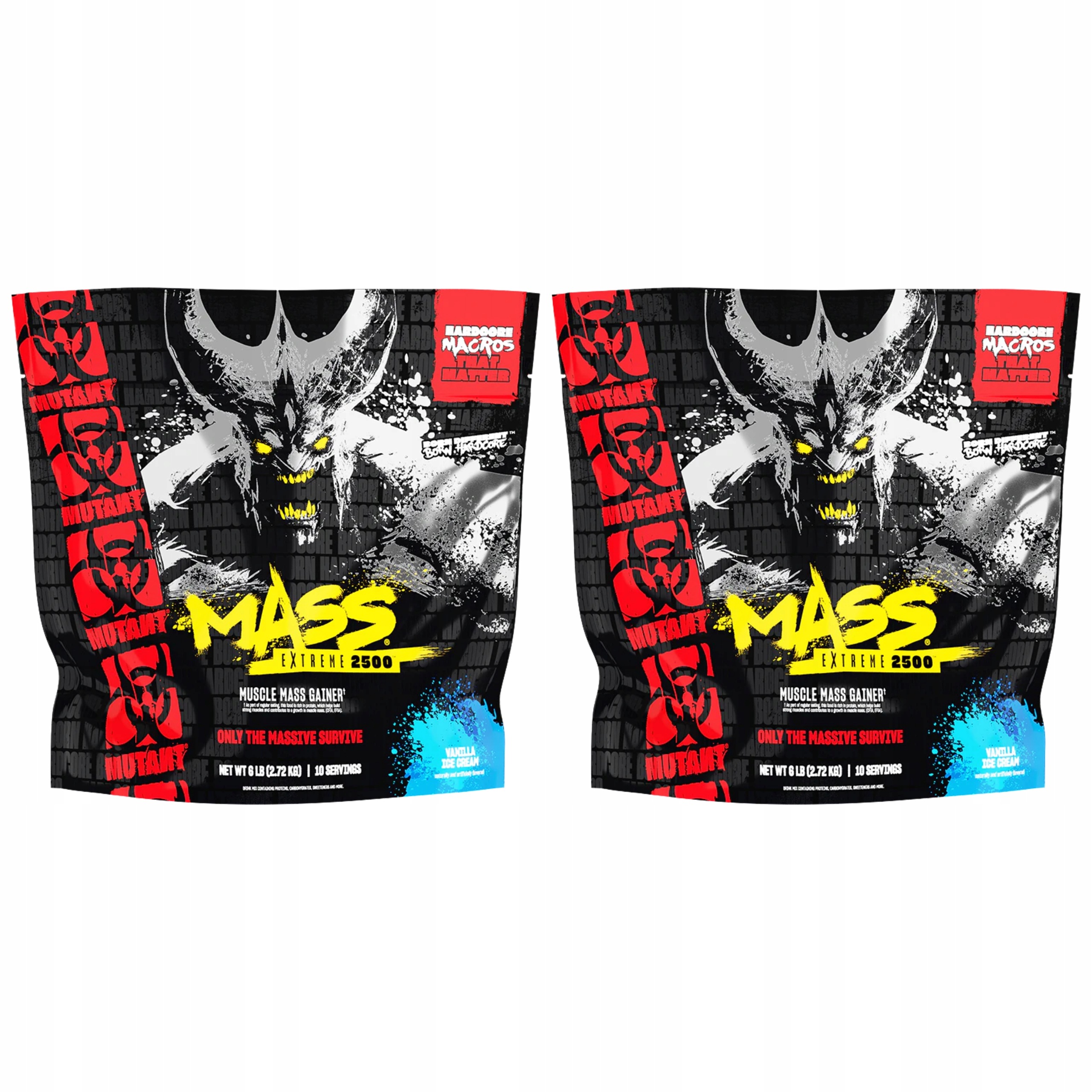 2x Gainer XXXtreme 1070 kcal 30 g bílkovin svalová hmota 2720 g Pvl Mutant