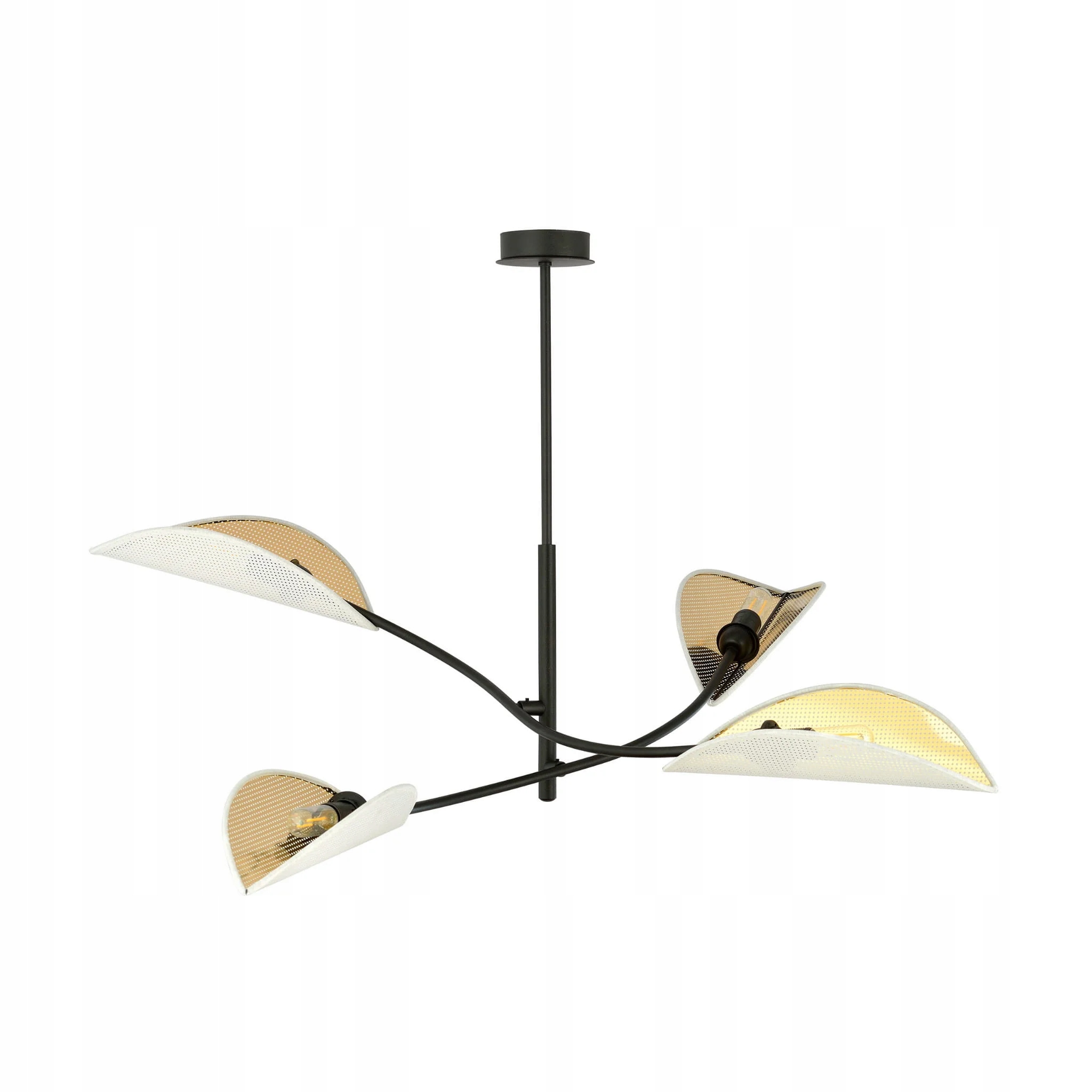 Stropná lampa Emibig 4xE14 40W Lotus 4 White/gold
