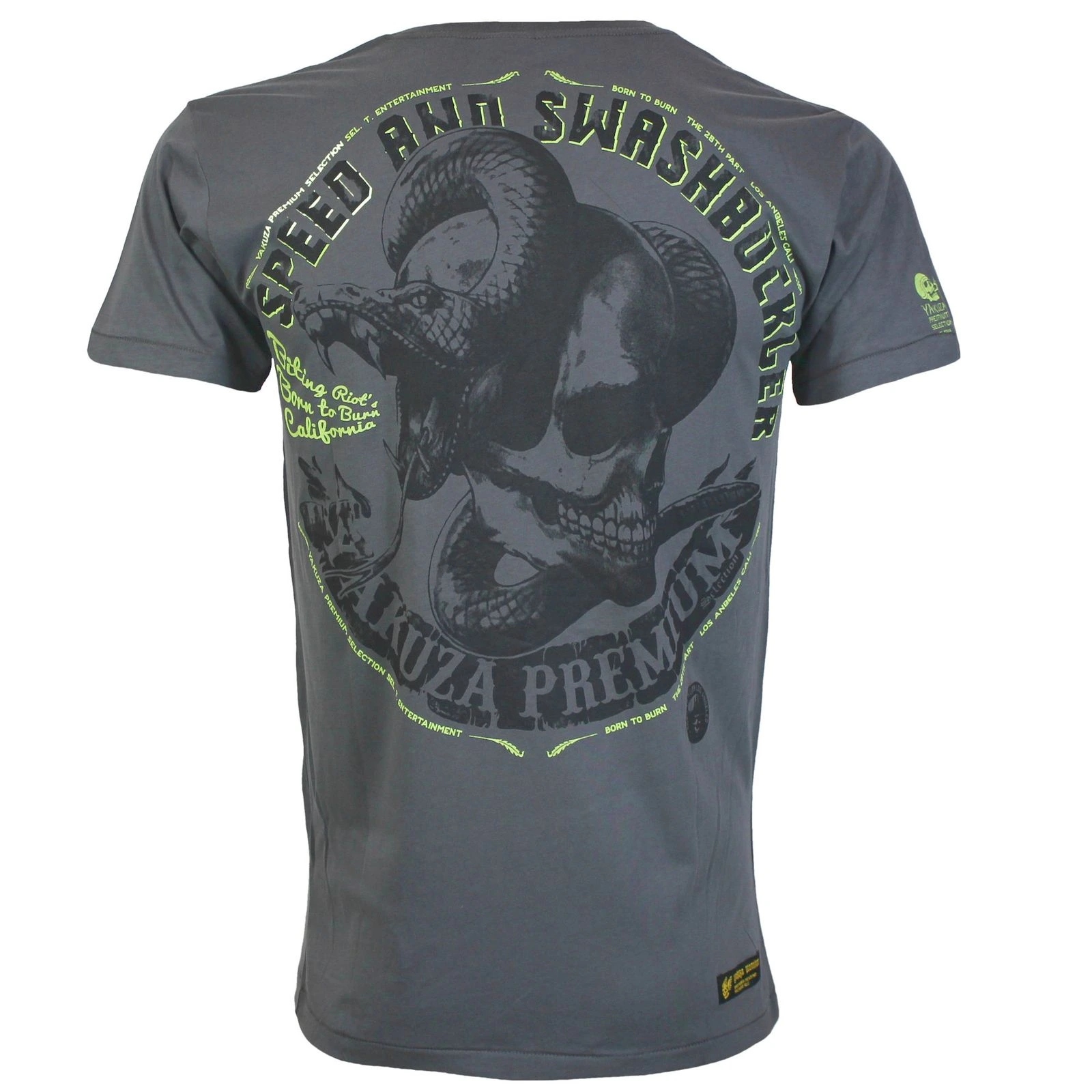 Tričko Yakuza Premium 3812 tmavě šedé, Speed and Swashbuckler