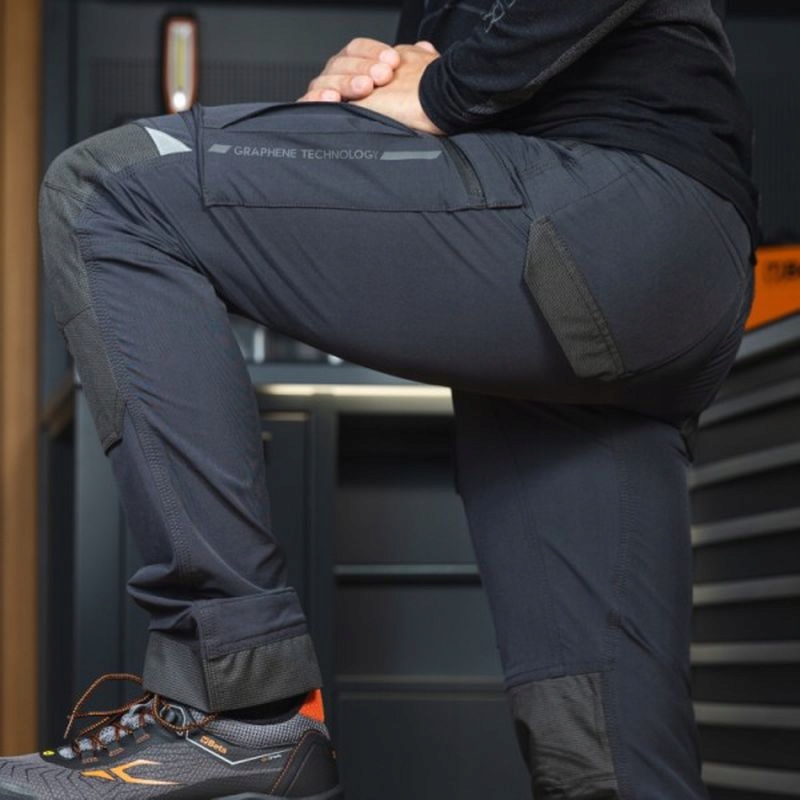 7640GG Xl-spodnie Robocze Z Wieloma KIESZENIAMIi, Z Grafenem