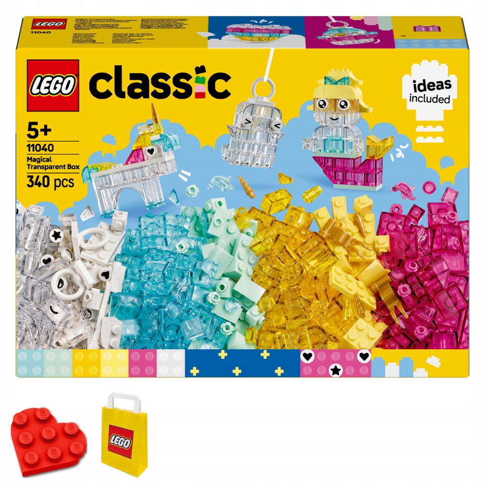 Lego 11040 Classic Kouzelný set s průhlednými kostkami