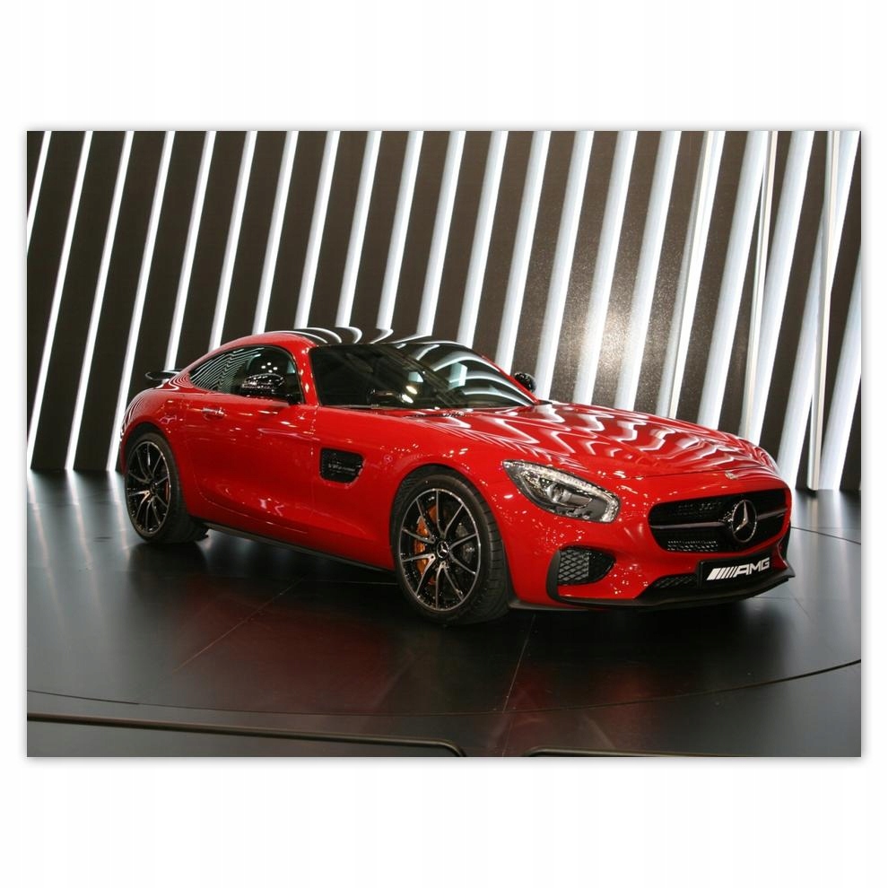 

Plakat 40x30 Czerwony Mercedes Amg
