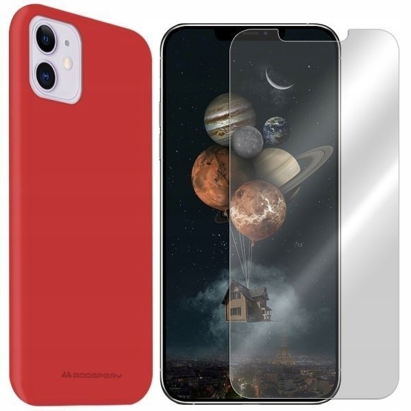 

Etui Do Iphone 12 Case Mercury Silicone + Szkło 9H